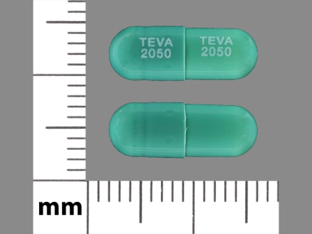 TEVA 2050 TEVA 2050: (0093-2050) Tolterodine Tartrate 2 mg/1 Oral Capsule, Extended Release by Teva Pharmaceuticals USA Inc
