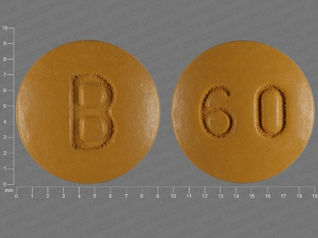 B 60: (0093-2058) Nifedipine 60 mg 24 Hr Extended Release Tablet by Teva Pharmaceuticals USA