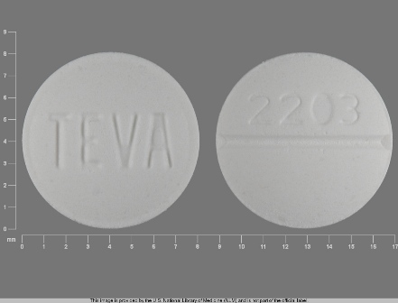 TEVA 2203: (0093-2203) Metoclopramide 10 mg Oral Tablet by Cardinal Health