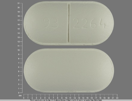 93 2264: (0093-2264) Amoxicillin (As Amoxicillin Trihydrate) 875 mg Oral Tablet by Teva Pharmaceuticals USA Inc