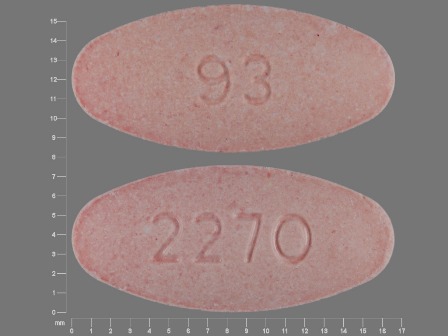 93 2270: (0093-2270) Amoxicillin 200 mg / Clavulanate 28.5 mg Chewable Tablet by Teva Pharmaceuticals USA Inc