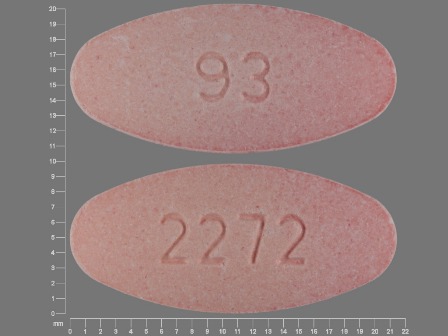 93 2272: (0093-2272) Amoxicillin 400 mg / Clavulanate 57 mg Chewable Tablet by Teva Pharmaceuticals USA Inc