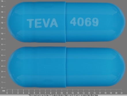 TEVA 4069: (0093-4069) Prazosin (As Prazosin Hcl) 5 mg Oral Capsule by Teva Pharmaceuticals USA Inc