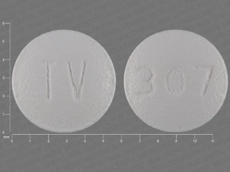 TV 307: (0093-5060) Hydroxyzine Hydrochloride 10 mg Oral Tablet by Teva Pharmaceuticals USA Inc