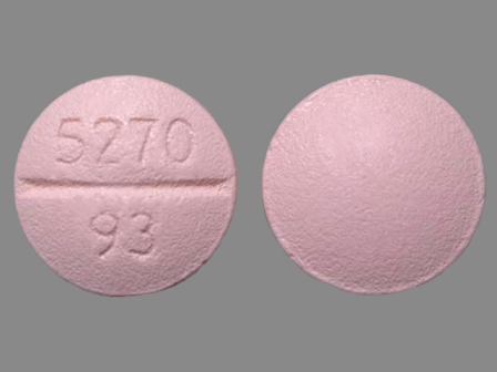 93 5270: (0093-5270) Bisoprolol Fumarate 5 mg Oral Tablet by Teva Pharmaceuticals USA Inc