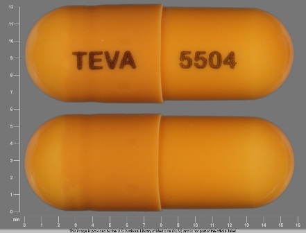 TEVA 5504: (0093-5504) Fluoxetine 25 mg (As Fluoxetine Hydrochloride) / Olanzapine 6 mg Oral Capsule by Teva Pharmaceuticals USA Inc