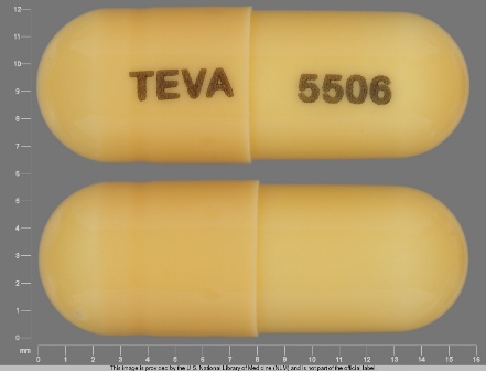 TEVA 5506: (0093-5506) Fluoxetine 25 mg (As Fluoxetine Hydrochloride) / Olanzapine 12 mg Oral Capsule by Teva Pharmaceuticals USA Inc