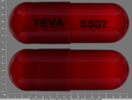 TEVA 5507: (0093-5507) Fluoxetine 50 mg (As Fluoxetine Hydrochloride) / Olanzapine 12 mg Oral Capsule by Teva Pharmaceuticals USA Inc