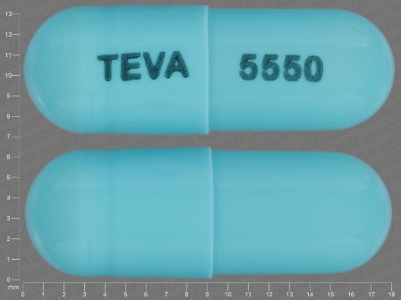 TEVA 5550: (0093-5550) Dexmethylphenidate Hydrochloride 5 mg Oral Capsule, Extended Release by Teva Pharmaceuticals USA Inc