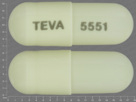TEVA 5551: (0093-5551) Dexmethylphenidate Hydrochloride 10 mg Oral Capsule, Extended Release by Teva Pharmaceuticals USA Inc