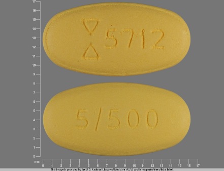 5712 5 500: (0093-5712) Glyburide 5 mg / Metformin Hydrochloride 500 mg Oral Tablet by Remedyrepack Inc.
