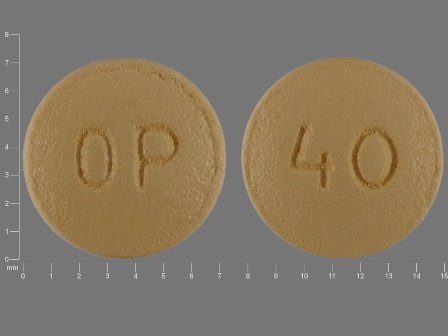 OP 40: (0093-5733) Oxycodone Hydrochloride 40 mg Oral Tablet, Film Coated, Extended Release by Actavis Pharma, Inc.