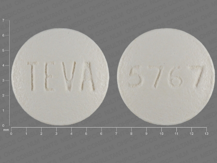 TEVA 5767: (0093-5767) Olanzapine 2.5 mg Oral Tablet by Dispensing Solutions, Inc.