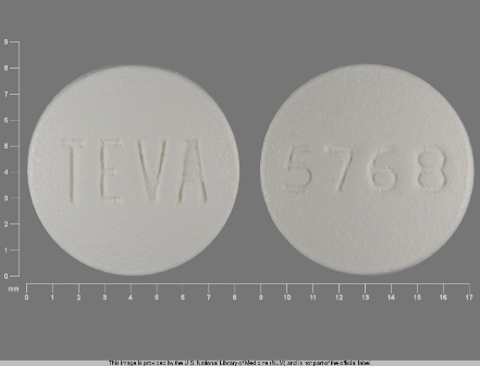 TEVA 5768: (0093-5768) Olanzapine 5 mg Oral Tablet, Film Coated by Tya Pharmaceuticals