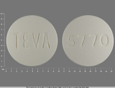 TEVA 5770: (0093-5770) Olanzapine 10 mg Oral Tablet by Dispensing Solutions, Inc.