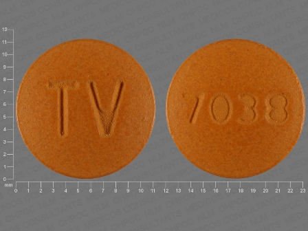 TV 7038: (0093-7038) Amlodipine, Valsartan, and Hydrochlorothiazide Oral Tablet, Film Coated by Teva Pharmaceuticals USA Inc