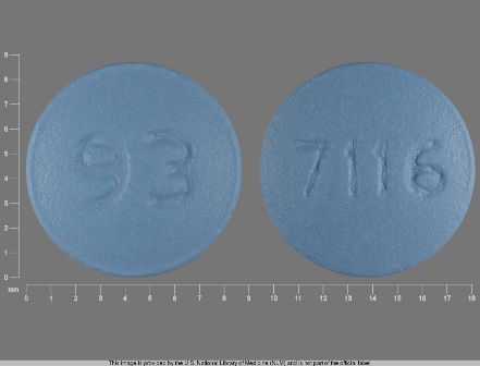 93 7116 round blue tablet