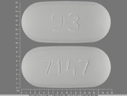 93 7147: (0093-7147) Azithromycin 600 mg Oral Tablet, Film Coated by Remedyrepack Inc.