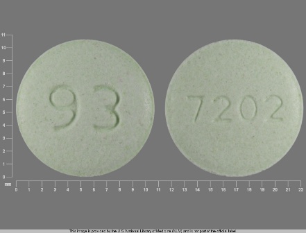 TEVA 7202 or 93 7202: (0093-7202) Pravastatin Sodium 40 mg Oral Tablet by Teva Pharmaceuticals USA Inc