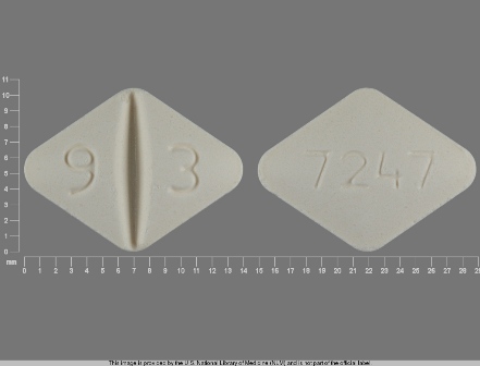 9 3 7247: (0093-7247) Lamotrigine 150 mg Oral Tablet by Teva Pharmaceuticals USA Inc