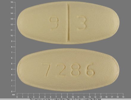9 3 7286: (0093-7286) Levetiracetam 500 mg Oral Tablet by Teva Pharmaceuticals USA Inc
