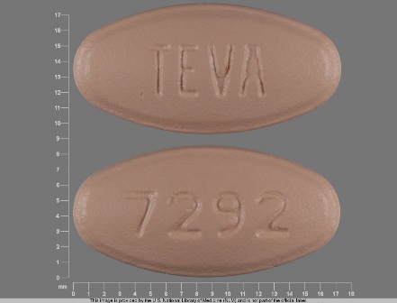 TEVA 7292: (0093-7292) Levofloxacin 500 mg Oral Tablet, Film Coated by Direct Rx