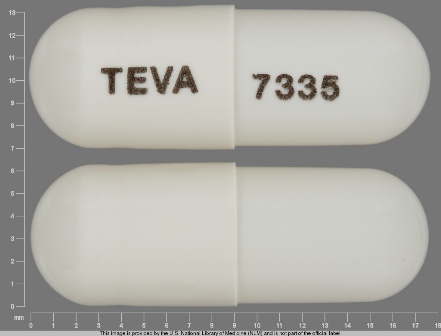 TEVA 7335: (0093-7335) Topiramate 15 mg Oral Capsule by Teva Pharmaceuticals USA Inc