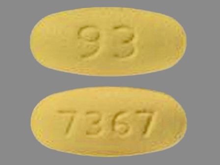 93 7367: (0093-7367) Hctz 12.5 mg / Losartan Potassium 50 mg Oral Tablet by Physicians Total Care, Inc.