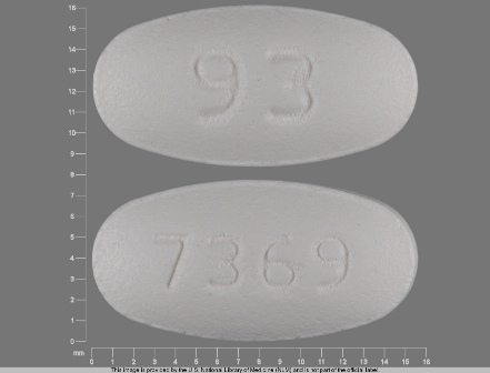 93 7369: (0093-7369) Hctz 12.5 mg / Losartan Potassium 100 mg Oral Tablet by Teva Pharmaceuticals USA Inc