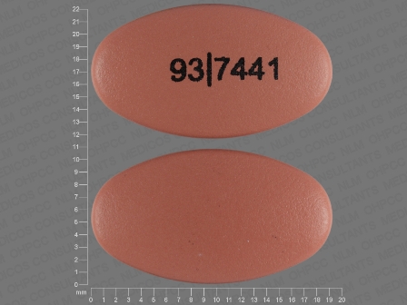 93 7441: (0093-7441) Divalproex Sodium 500 mg Delayed Release Tablet by Teva Pharmaceuticals USA Inc
