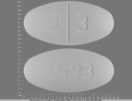 9 3 7493: (0093-7493) Levetiracetam 1000 mg Oral Tablet by Teva Pharmaceuticals USA Inc