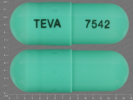 TEVA 7542: (0093-7542) Duloxetine 20 mg/1 Oral Capsule, Delayed Release by Teva Pharmaceuticals USA Inc