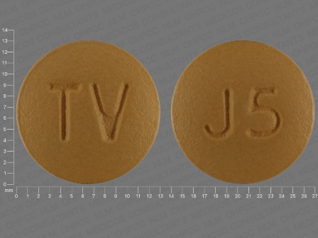 TV J5: (0093-7693) Amlodipine and Valsartan Oral Tablet, Film Coated by Teva Pharmaceuticals USA Inc