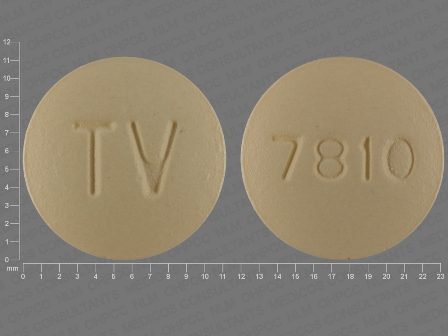 TV 7810: (0093-7810) Amlodipine, Valsartan, and Hydrochlorothiazide Oral Tablet, Film Coated by Teva Pharmaceuticals USA Inc
