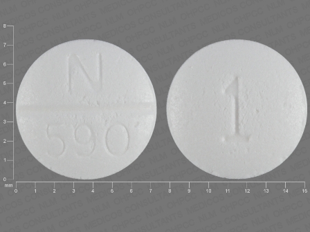 N 590 1: (0093-8120) Doxazosin (As Doxazosin Mesylate) 1 mg Oral Tablet by Teva Pharmaceuticals USA Inc