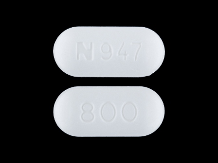 N947 800: (0093-8947) Acycycloguanosine 800 mg Oral Tablet by Remedyrepack Inc.