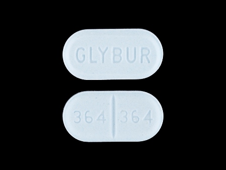 GLYBUR 364 light blue tablet