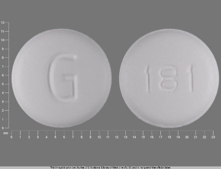 G 181: (0115-1811) Flavoxate Hydrochloride 100 mg Oral Tablet by Global Pharmaceuticals