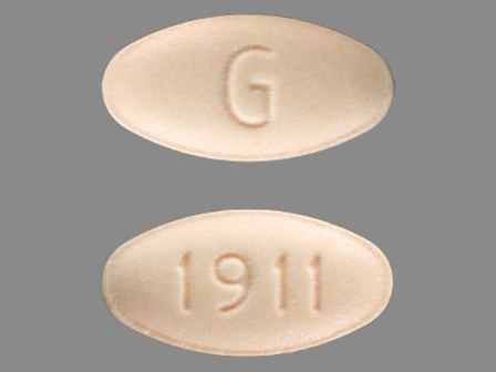 G 1911: (0115-1911) Rimantadine Hydrochloride 100 mg Oral Tablet, Film Coated by Carilion Materials Management