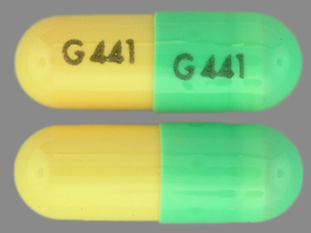 G441: (0115-4411) Dantrolene Sodium 25 mg Oral Capsule by Global Pharmaceuticals, Division of Impax Laboratories Inc.