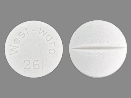 Westward 261: (0143-1261) Isoniazid 300 mg/1 Oral Tablet by Liberty Pharmaceuticals, Inc.