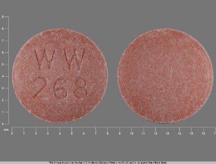 WW 268: (0143-1268) Lisinopril 20 mg Oral Tablet by Unit Dose Services