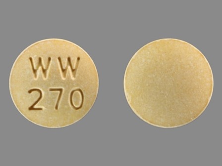 WW 270: (0143-1270) Lisinopril 40 mg Oral Tablet by Unit Dose Services