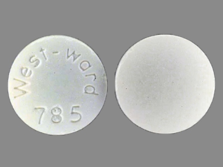 Westward 785: (0143-1785) Asa 325 mg / Butalbital 50 mg / Caffeine 40 mg Oral Tablet by West-ward Pharmaceutical Corp