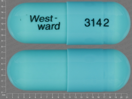 Westward 3142: (0143-9803) Doxycycline (As Doxycycline Hyclate) 100 mg Oral Capsule by West-ward Pharmaceutical Corp