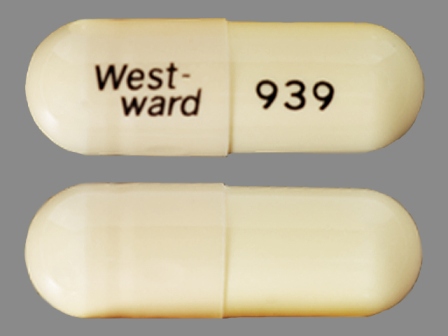 West-ward 939: (0143-9939) Amoxicillin 500 mg Oral Capsule by West-ward Pharmaceutical Corp