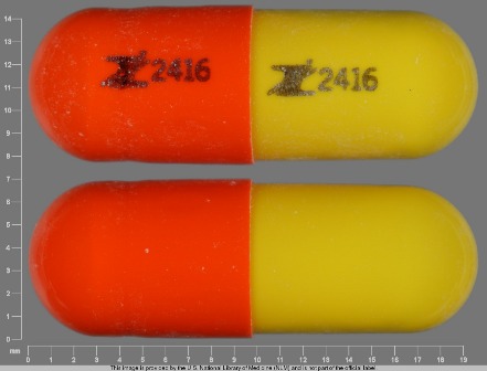 Z 2416 yellow orange capsule
