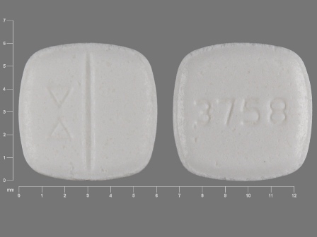 3758: (0172-3758) Lisinopril 5 mg Oral Tablet by Ncs Healthcare of Ky, Inc Dba Vangard Labs