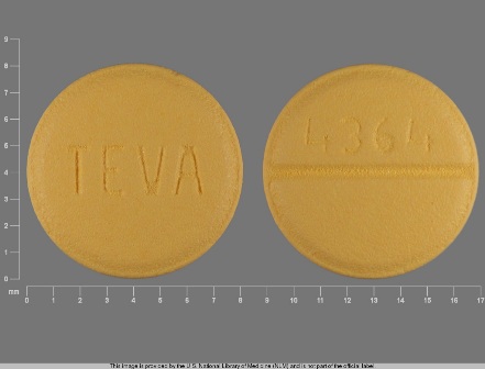 4364 TEVA: (0172-4364) Labetalol Hydrochloride 100 mg Oral Tablet by Ncs Healthcare of Ky, Inc Dba Vangard Labs