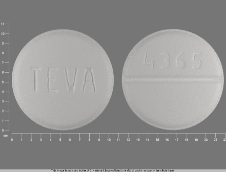 4365 TEVA: (0172-4365) Labetalol Hydrochloride 200 mg Oral Tablet by Cardinal Health